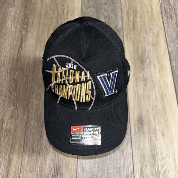 Villanova Wildcats 2018 National Champions San Antonio Black Hat Cap Final Four - Picture 2 of 8